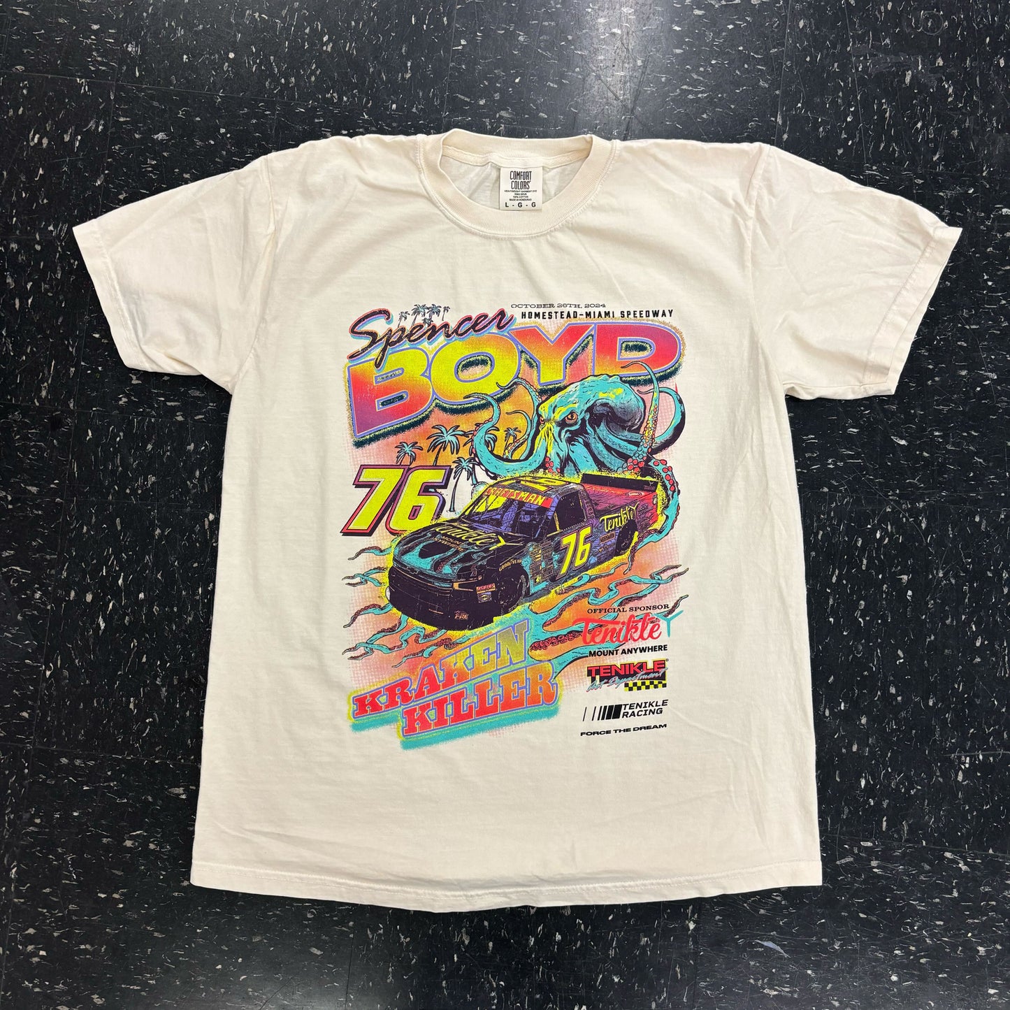 Camiseta Spencer Boyd x Tenikle Nascar de edición limitada (reserva)